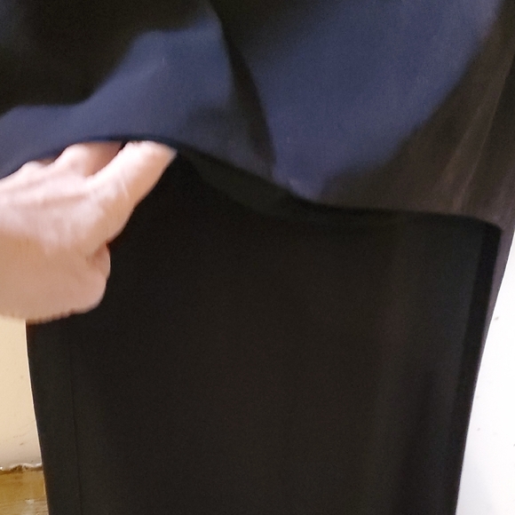 Halston Heritage Blue Sheath Dress with 3/4 Sleeves - Picture 5 of 5